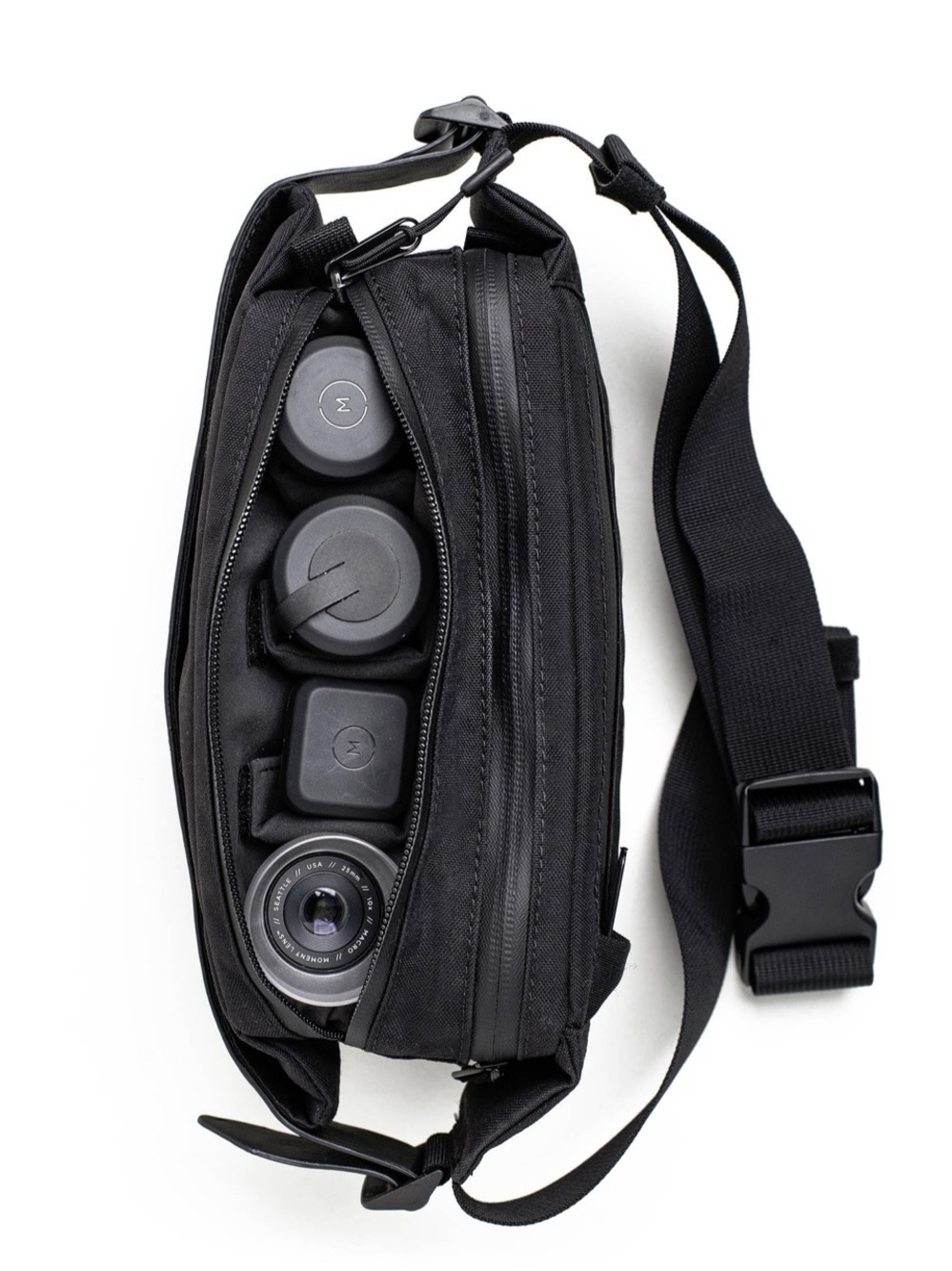 Moment Fanny Sling (Black Canvas)